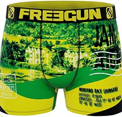 FREEGUN Boxer anti-rides pour homme, sous-vêtement pour homme, confortable et durable