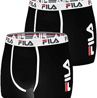 Fila Boxer en coton pour homme, slip pour homme, durable, super doux (lot de 2)