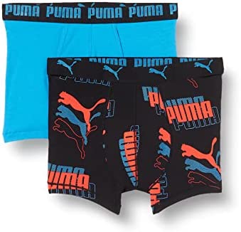 PUMA Boxer à imprimé logo pour homme (lot de 2)