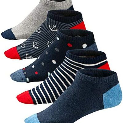 Ueither Chaussettes fantaisie multicolores pour homme en coton peigné confortables et respirantes 39-46