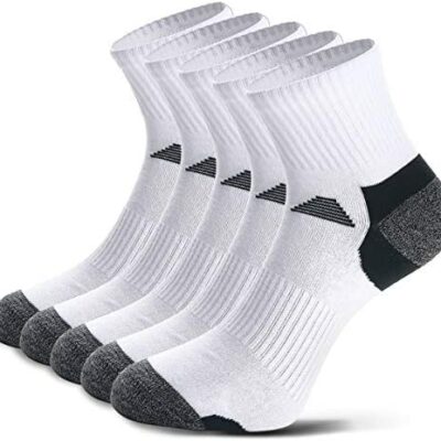 Weekend Peninsula Lot de 5 chaussettes de sport en coton de haute qualité pour homme et femme