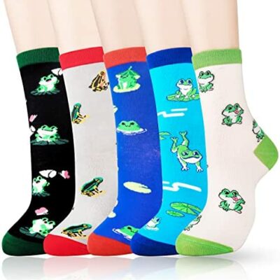 Belloxis Chaussettes drôles pour femmes 35 ~ 38 Nouveauté amusante en pur coton comme cadeaux de Noël drôles d'anniversaire drôles, chaussettes drôles d'humour mignon