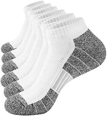 Penalkic Chaussettes de course à coussin épais Chaussettes en coton Doux Absorbant la sueur Chaussettes de travail sportif Homme Femme Ados Antidérapant Respirant