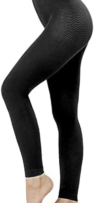 SOLIDEA Legging de compression long ondulé argenté femme