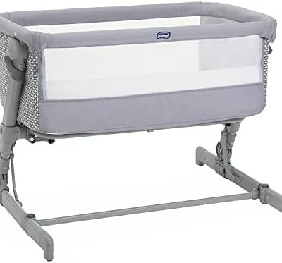 Chicco Next2Me Go, berceau, compatible avec plusieurs lits, réglable en hauteur, inclinable, bien ventilé, avec matelas et sac de voyage