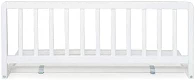 Geuther 2110 Barrière de lit 90 cm Hauteur : 38 cm Anti-chute avec rails robustes pour éviter les chutes du lit Pliable En hêtre massif blanc