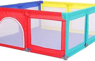 WYQ Grande aire de jeux pour bébés, parc, aire de jeux sécurisée pour bébés et enfants (bleu, couleur) parc (couleur : couleur, taille : 180 × 190 x 70 cm)