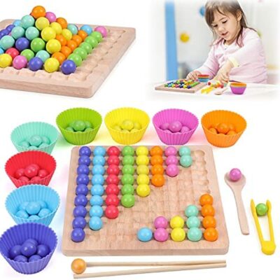 Jouets en bois Clip Perles Assortiment Puzzles Assortis En Bois Montessuo Intérêts Jouets Éducatifs Plateau De Jeu Éducatif Enfants Âges 3 4 5+ Cadeaux D'anniversaire Préscolaire