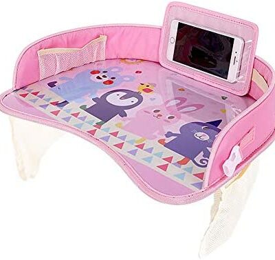 hongyupu lit à plat pour enfants lit de voyage à plat collations et jeux pour enfants plateau de voyage plateau de voyage plateau de voyage pour enfants avion rose