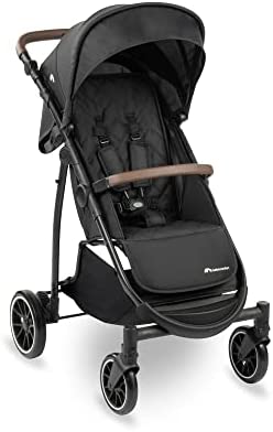 Bebeconfort Ingenious, Poussette compacte, Poussette inclinable confortable, de la naissance à 4 ans environ, jusqu'à 22 kg, noir majeur