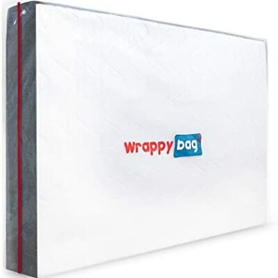 WRAPPYBAG® - Protège-matelas en plastique - Disponible en 5 tailles - Sac de rangement imperméable et résistant aux déchirures - Pour le déménagement, le stockage et le transport