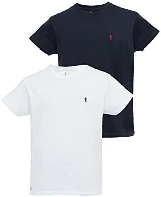 Lot de deux t-shirts à logo brodé Polo Club