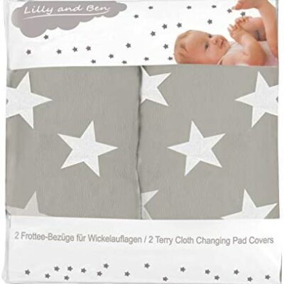 Housse de coussin de rechange Lilly and Ben® - Coton éponge - Bébé fille - 3 tailles - Ensemble de 2 - Épais et absorbant