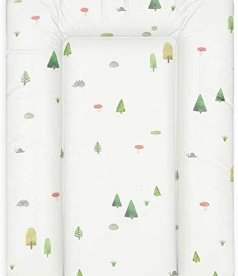 Matelas à langer Bonky Soft Baby 70x50cm, 80x50cm, lavable filles et garçons - Forest - 50x70cm