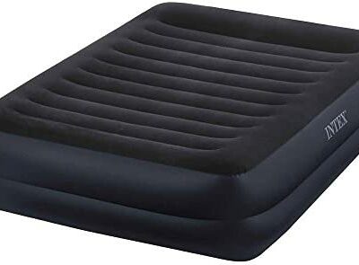 Intex L&G FR REST BED FIBER TECH Lit Gonflable Vinyle Bleu Marine