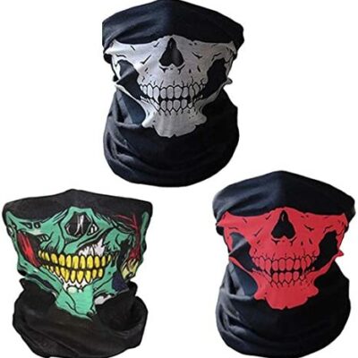 CBValleyol 3-Pack Multifonctionnel Neck Grip Balaclava Microfiber Headgear Tube Face Mask