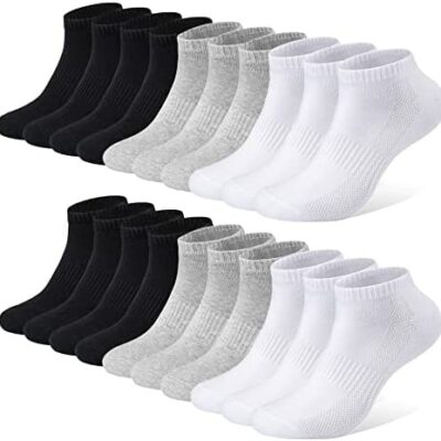 FALARY Chaussettes Sport Homme Femme 10 Paires Chaussettes Basses Coton Soquette