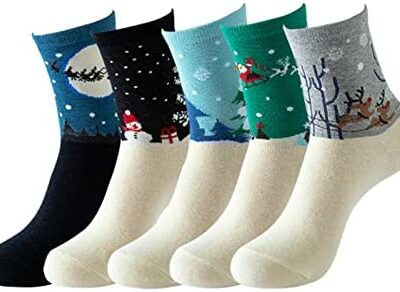 Universel 5 paires hiver mignon dessin animé chaussettes diverses couleurs genou chaussettes hautes hommes bleu chaussettes de sport