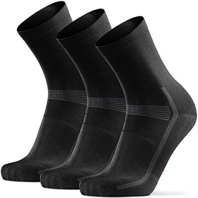 DANISH ENDURANCE Lot de 3 paires de chaussettes de cyclisme, de vélo de route et de VTT de qualité supérieure, respirantes, pour homme et femme