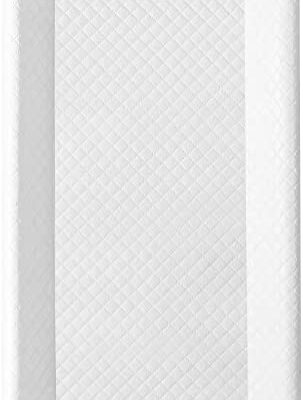 Matelas à langer Ceba Bebe ridge 70x50 cm, 80x50 cm lavable pour filles et garçons - Caro White 80x50 cm