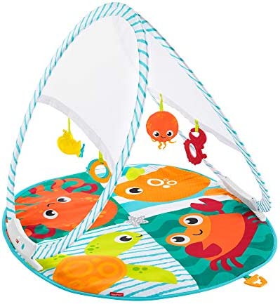 Fisher-Price Tapis d'activité et de jeu pour bébé, facile à plier et à utiliser, dès la naissance, FXC15