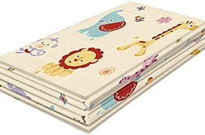 EEOO Tapis de jeu pour bébé - Tapis de jeu sûr pour bébé, imperméable, pliable, épais, tapis de jeu en mousse, adapté pour l'intérieur, l'extérieur, les voyages